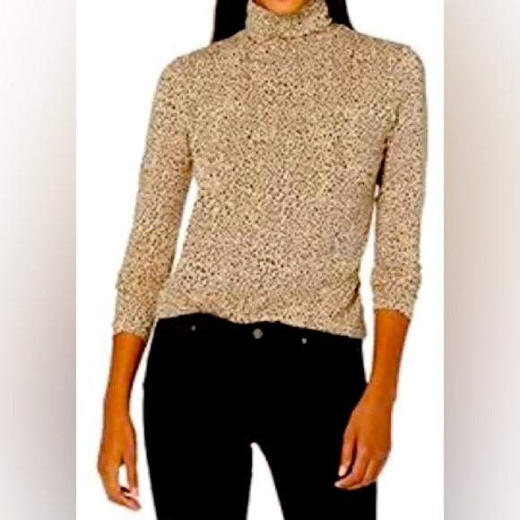 Amazon Essentials Tops - Amazon Essentials Women's Classic-Fit Long-Sleeve Turtleneck, brown leopard, XL